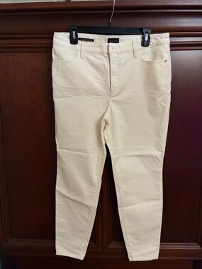 Talbots Women's Cream corduroy jegging Jeans